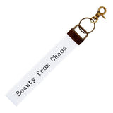 Canvas Wristlet Strap Lanyard Key Chain- Beauty from Chaos