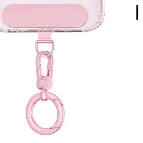 360° Rotating Zinc Alloy Phone Ring Holder Hook | Universal Anti-Entanglement Lanyard Attachment
