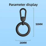360° Rotating Zinc Alloy Phone Ring Holder Hook | Universal Anti-Entanglement Lanyard Attachment