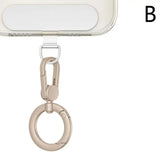 360° Rotating Zinc Alloy Phone Ring Holder Hook | Universal Anti-Entanglement Lanyard Attachment