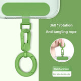 360° Rotating Zinc Alloy Phone Ring Holder Hook | Universal Anti-Entanglement Lanyard Attachment