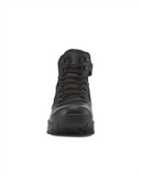 Kiwi Rugged Black Full Grain Leather Mid-Cut 6" Composite Toe Zipped Waterproof Tactical Boots [68100]