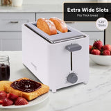 Courant 2 Slice Toaster Cool Touch White
