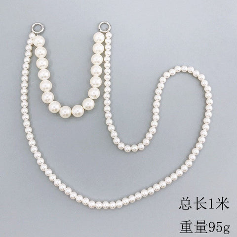 Phone Lanyard Long Crossbody Necklace Chain Pearl Straps Keychain