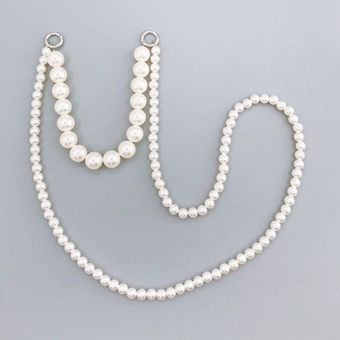 Phone Lanyard Long Crossbody Necklace Chain Pearl Straps Keychain