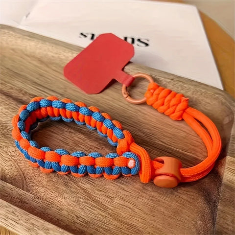 Cell Phone Lanyard Adjustable Braided Wrist Strap Anti-loss Decoration Twist Rope Pendant Hanging Band Cute Strong for Phone