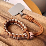 Cell Phone Lanyard Adjustable Braided Wrist Strap Anti-loss Decoration Twist Rope Pendant Hanging Band Cute Strong for Phone