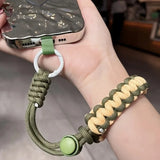 Cell Phone Lanyard Adjustable Braided Wrist Strap Anti-loss Decoration Twist Rope Pendant Hanging Band Cute Strong for Phone