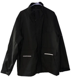 Size 2XL Black Lightweight Windbreaker Outdoor Jacket