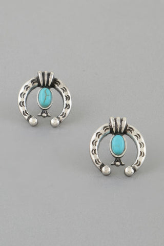 Antique Horseshoe Stud Earrings