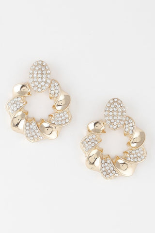 Twisted Jewel Wreath Earrings