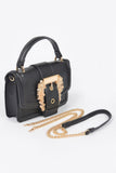 Vegan Top Handle Shoulder Clutch