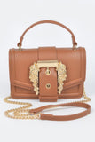 Vegan Top Handle Shoulder Clutch