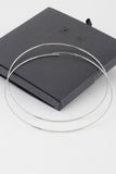 Wide Metal Hoop Earrings