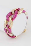 Two Toned Twisted Chain Bracelet
