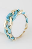 Two Toned Twisted Chain Bracelet