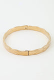 Polished Diamond Cut Cuff Bracelet