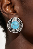 Antique Ribbed Planet Earrings