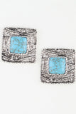 Antique Cubic Stone Earrings
