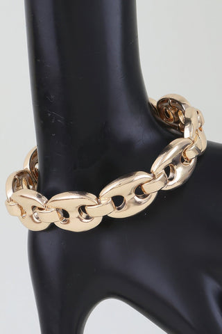 Polished Mariner Link Chain Bracelet