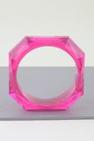 Geometric Crystal Stone Cuff Bracelet