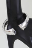 Hammered Open Clasp Cuff Bracelet