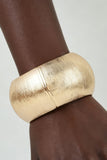 Polished Engraved Dome Cuff Bracelet
