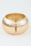 Polished Engraved Dome Cuff Bracelet