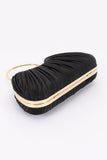 Pleated Polyester Party Clutch