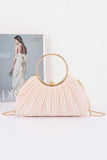 Pleated Polyester Party Clutch