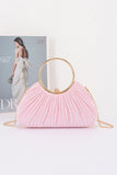 Pleated Polyester Party Clutch