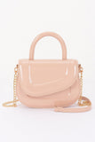Patent Leather Top Handle Bag