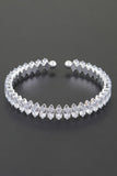 Cubic Zirconia Crystal Cuff Bracelet
