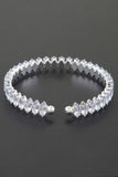 Cubic Zirconia Crystal Cuff Bracelet