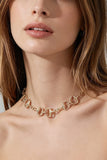 Polished Toggle Chain Choker Necklace