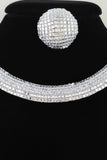 Disco Chain Choker Necklace Set