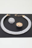 Disco Chain Choker Necklace Set