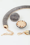 Disco Chain Choker Necklace Set