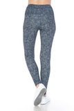 Blue High Waist Leggings
