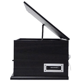 Victor State 7-in-1 Wood Music Center Graphite - Refurbished