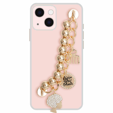 Phone Strap Gold Black Girl Magic Stylish Accessory