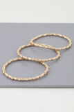 Triple Pillar Stone Beaded Bracelet