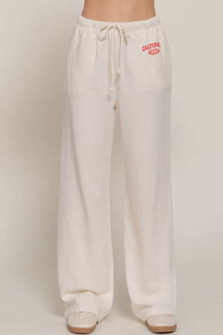 Waistband Print Detail Sweatpants
